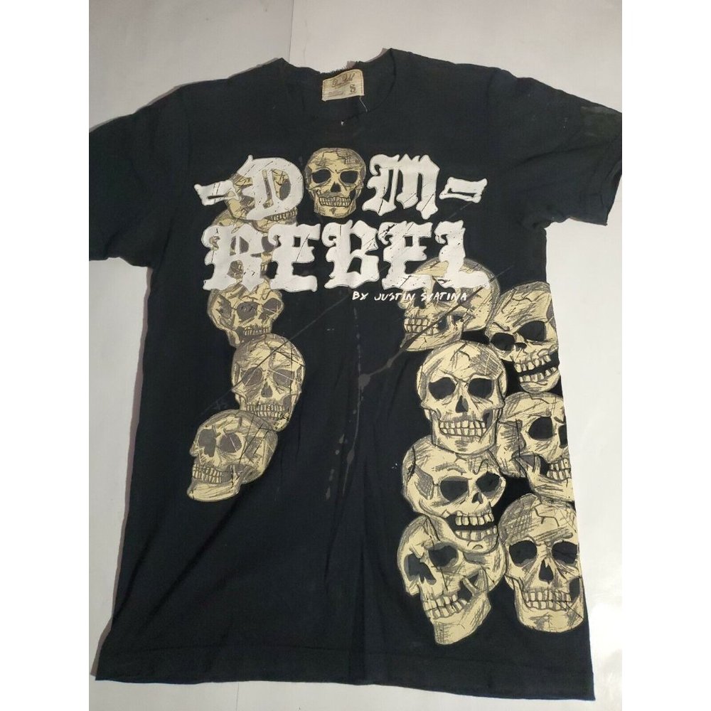 Dom Rebel Justin Svatina Mens Skulls Born in 1982 DomRebel Black Small